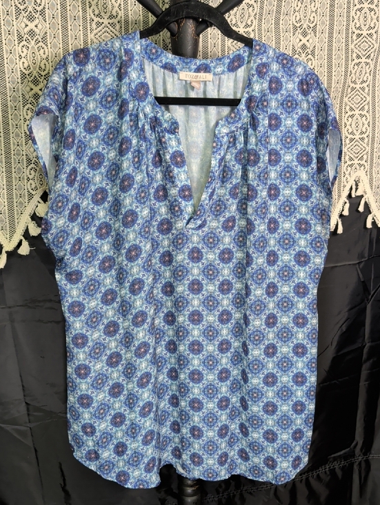 Roz & Ali Tops - Roz & Ali 2x Ladies V Neck Blouse Shirt